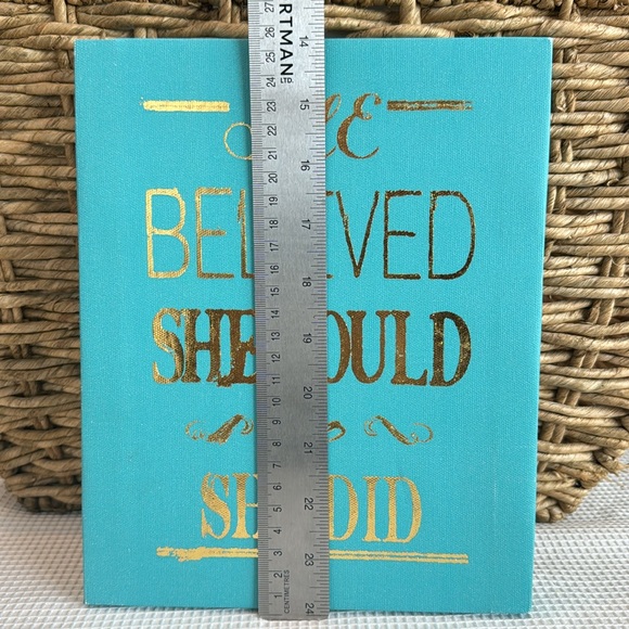 Inspirational Canvas Sign: “She Believed She Could So She Did” - Picture 3 of 5